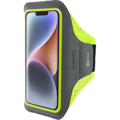 Mobiparts Comfort Fit Sport Armband Apple iPhone 14 Neon Green