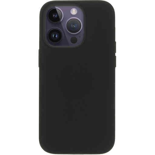 Mobiparts Silicone  Cover Apple iPhone 14 Pro Black (Magsafe Compatible)