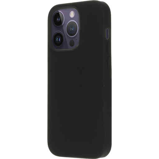 Mobiparts Silicone  Cover Apple iPhone 14 Pro Black (Magsafe Compatible)