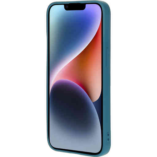 Mobiparts Silicone Cover Apple iPhone 14 Blueberry Blue