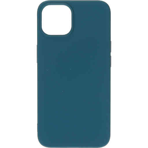 Mobiparts Silicone Cover Apple iPhone 14 Blueberry Blue