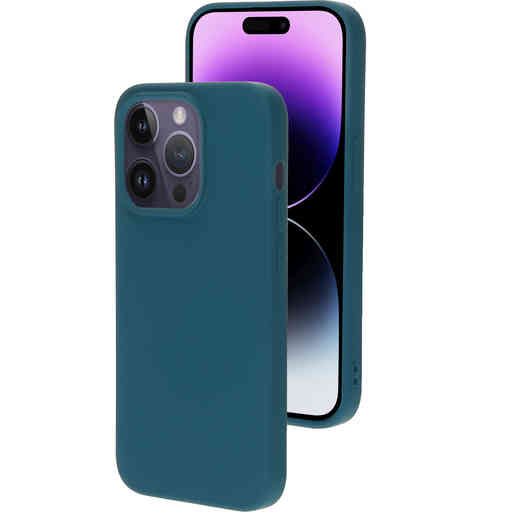 Mobiparts Silicone Cover Apple iPhone 14 Pro Blueberry Blue