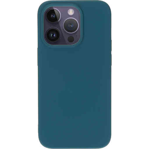 Mobiparts Silicone Cover Apple iPhone 14 Pro Blueberry Blue