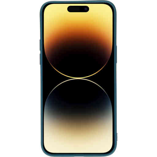 Mobiparts Silicone Cover Apple iPhone 14 Pro Max Blueberry Blue