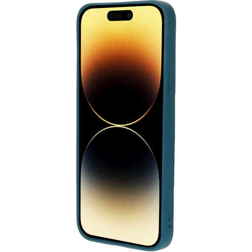 Mobiparts Silicone Cover Apple iPhone 14 Pro Max Blueberry Blue