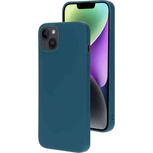 Mobiparts Silicone Cover Apple iPhone 14 Plus Blueberry Blue