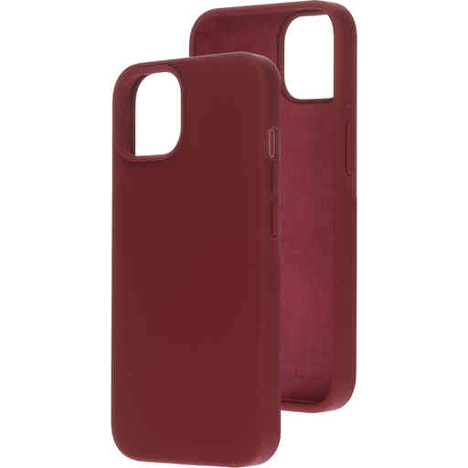 Mobiparts Silicone Cover Apple iPhone 14 Plum Red