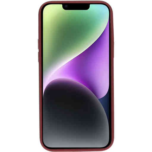 Mobiparts Silicone Cover Apple iPhone 14 Plus Plum Red