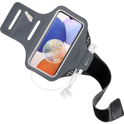 Mobiparts Comfort Fit Sport Armband Samsung Galaxy A14 4G/5G (2023) Black