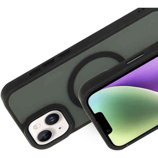 Mobiparts Hardcover Apple iPhone 14/13 Satin Black (Magsafe Compatible)