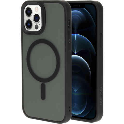 Mobiparts Hardcover Apple iPhone 12/12 Pro Satin Black (Magsafe Compatible)