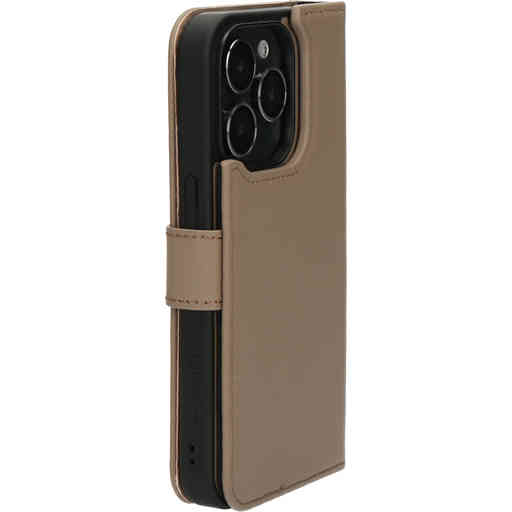 Mobiparts Leather 2 in 1 Wallet Case Apple iPhone 14 Pro Taupe