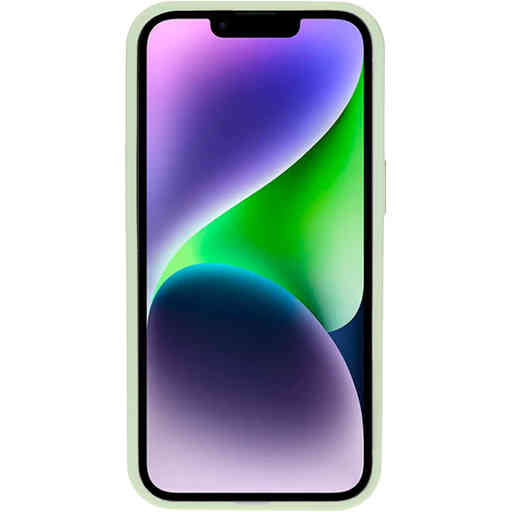 Mobiparts Hardcover Apple iPhone 14/13 Satin Light Green Ltd Edition (Magsafe Compatible)