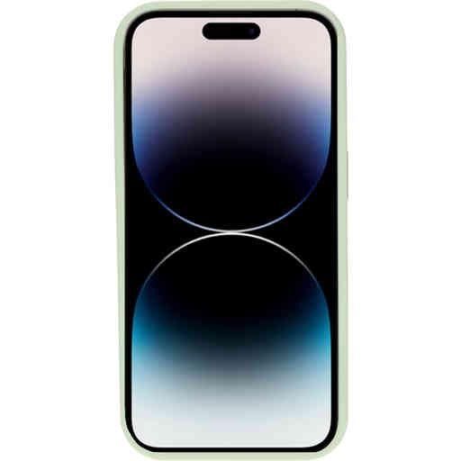 Mobiparts Hardcover Apple iPhone 14 Pro Satin Light Green Ltd Edition (Magsafe Compatible)