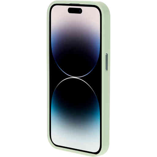 Mobiparts Hardcover Apple iPhone 14 Pro Satin Light Green Ltd Edition (Magsafe Compatible)