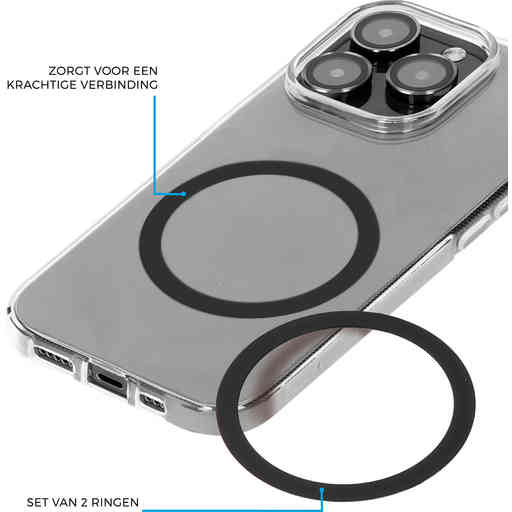 Mobiparts MagSafe compatible Ring Black (2pcs)