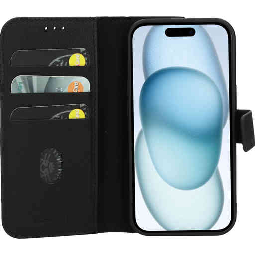 Mobiparts Leather 2 in 1 Wallet Case Apple iPhone 15/14/13 Black