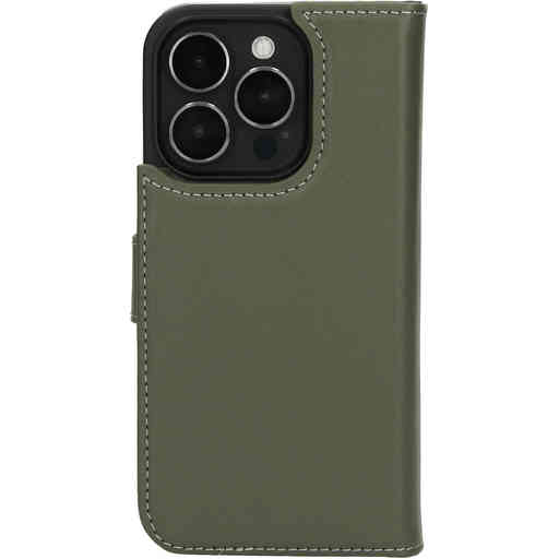 Mobiparts Leather 2 in 1 Wallet Case Apple iPhone 15 Pro Green