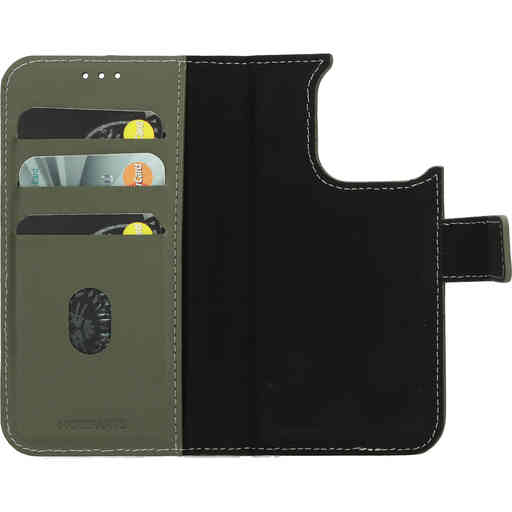 Mobiparts Leather 2 in 1 Wallet Case Apple iPhone 15 Pro Green