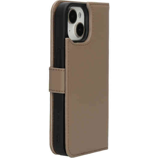 Mobiparts Leather 2 in 1 Wallet Case Apple iPhone 15/14 Taupe