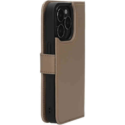 Mobiparts Leather 2 in 1 Wallet Case Apple iPhone 15 Pro Taupe