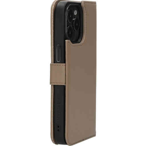 Mobiparts Leather 2 in 1 Wallet Case Apple iPhone 15 Pro Max Taupe