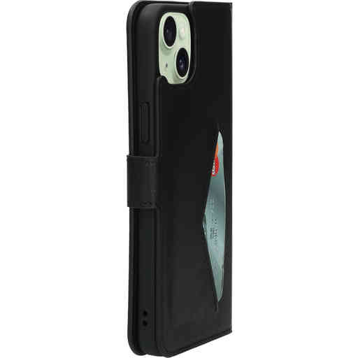 Mobiparts Classic Wallet Case Apple iPhone 15 Plus Black
