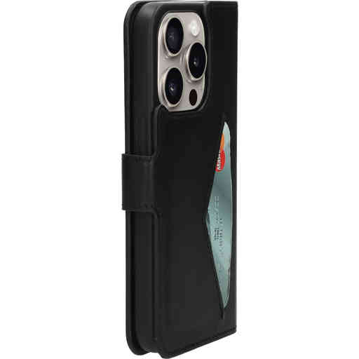 Mobiparts Classic Wallet Case Apple iPhone 15 Pro Black