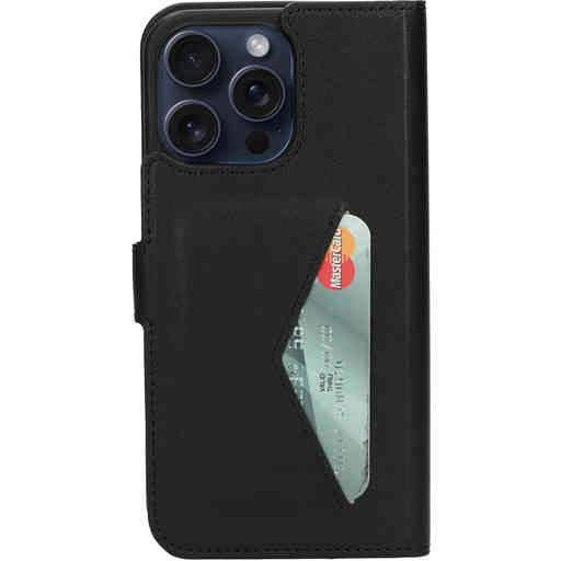 Mobiparts Classic Wallet Case Apple iPhone 15 Pro Max Black