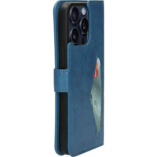 Mobiparts Classic Wallet Case Apple iPhone 15 Pro Max Steel Blue