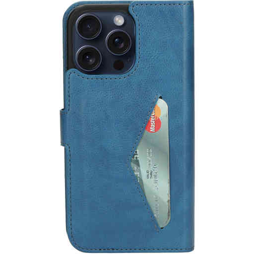 Mobiparts Classic Wallet Case Apple iPhone 15 Pro Max Steel Blue
