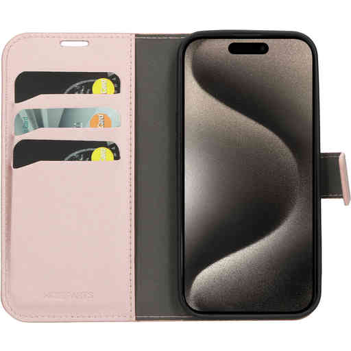 Mobiparts Classic Wallet Case Apple iPhone 15 Pro Pink