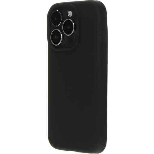 Mobiparts Silicone  Cover Apple iPhone 15 Pro Black (Magsafe Compatible)