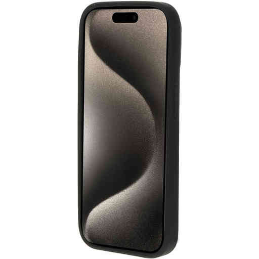 Mobiparts Silicone  Cover Apple iPhone 15 Pro Black (Magsafe Compatible)