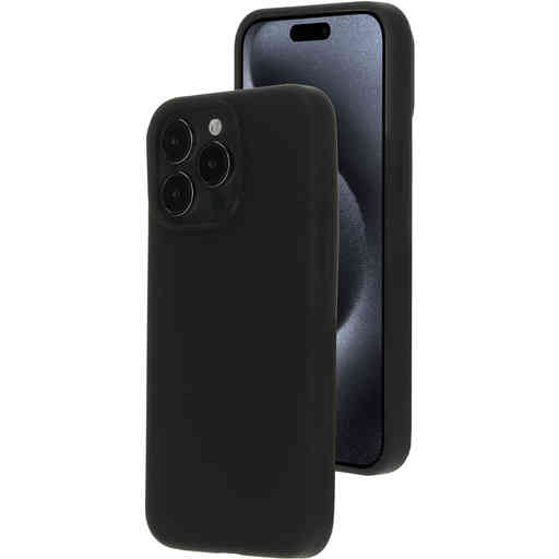 Mobiparts Silicone  Cover Apple iPhone 15 Pro Max Black (Magsafe Compatible)