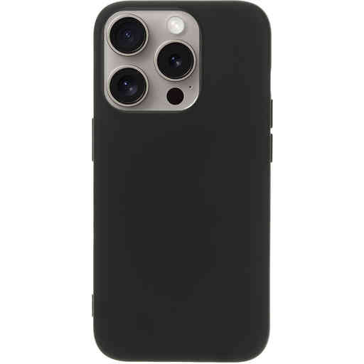 Mobiparts Silicone Cover Apple iPhone 15 Pro Black