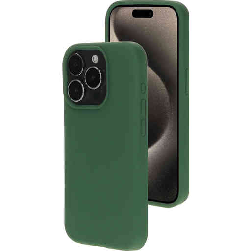 Mobiparts Silicone Cover Apple iPhone 15 Pro Forest Green