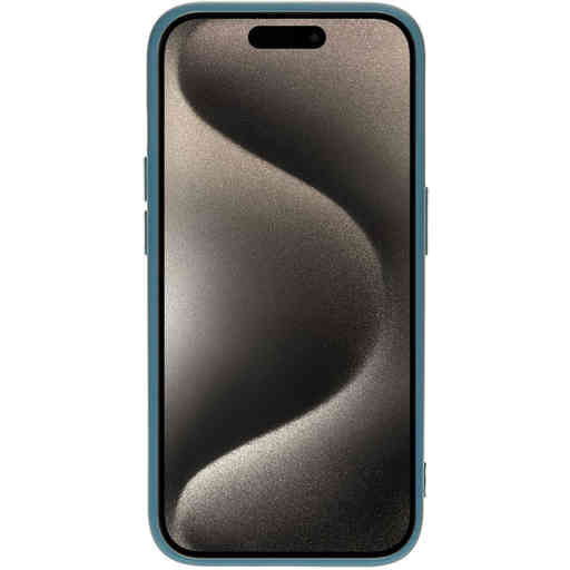 Mobiparts Silicone Cover Apple iPhone 15 Pro Blueberry Blue