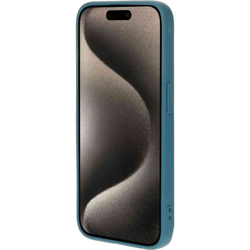 Mobiparts Silicone Cover Apple iPhone 15 Pro Blueberry Blue
