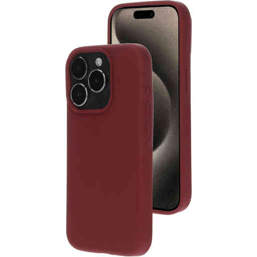 Mobiparts Silicone Cover Apple iPhone 15 Pro Plum Red
