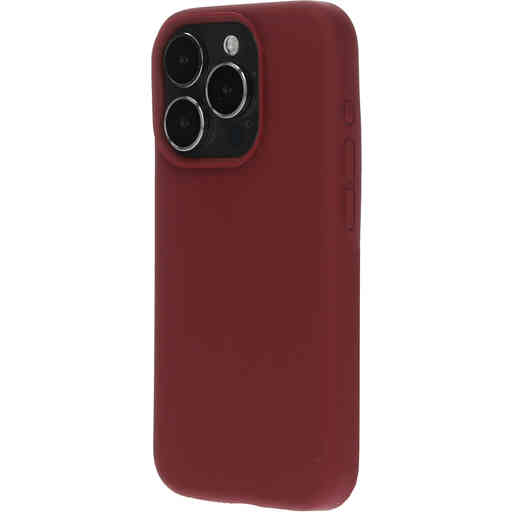 Mobiparts Silicone Cover Apple iPhone 15 Pro Plum Red
