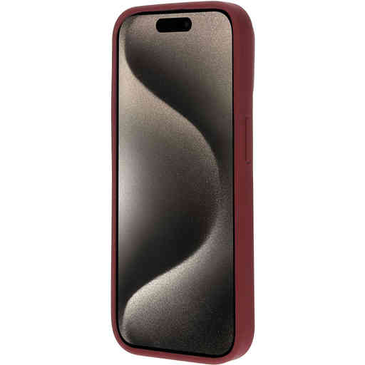 Mobiparts Silicone Cover Apple iPhone 15 Pro Plum Red