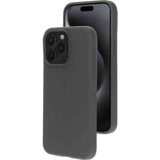 Mobiparts Silicone Cover Apple iPhone 15 Pro Max Urban Grey