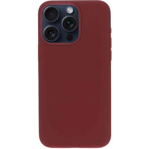 Mobiparts Silicone Cover Apple iPhone 15 Pro Max Plum Red