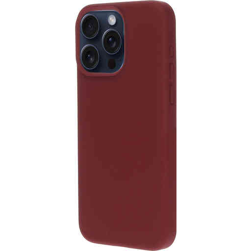 Mobiparts Silicone Cover Apple iPhone 15 Pro Max Plum Red