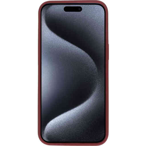 Mobiparts Silicone Cover Apple iPhone 15 Pro Max Plum Red