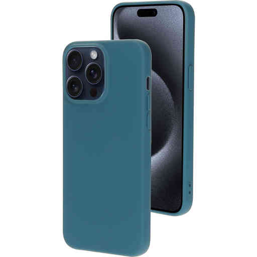 Mobiparts Silicone Cover Apple iPhone 15 Pro Max Blueberry Blue