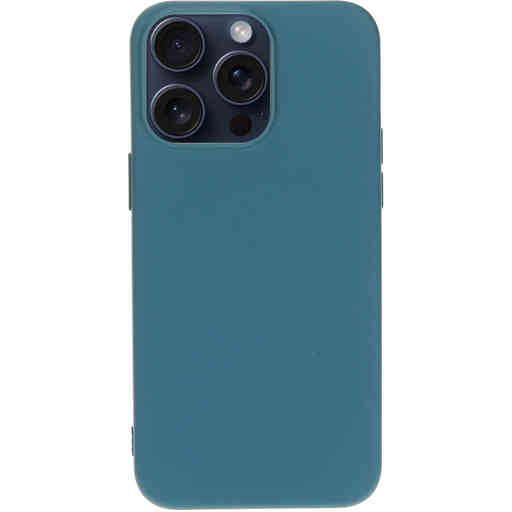 Mobiparts Silicone Cover Apple iPhone 15 Pro Max Blueberry Blue