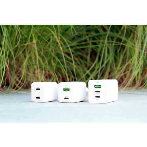 Mobiparts GaN Wall Charger USB-C/USB-A PD 3.0/QC 45W White