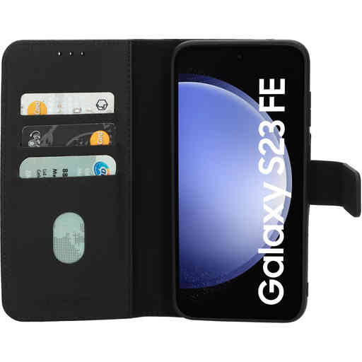Mobiparts Leather 2 in 1 Wallet Case Samsung Galaxy S23 FE Black